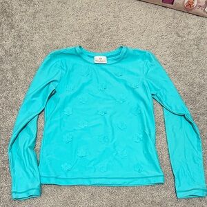 Hanna Andersson Turquoise rashguard 140